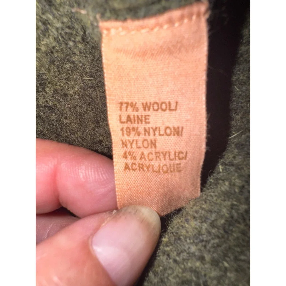 Free People hooded wool slim fit green and‎ pink Kangaroo pocket sweater medium